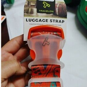 NWT Travelon Passport Stamp Print Luggage Strap Travel Bag Suitcase